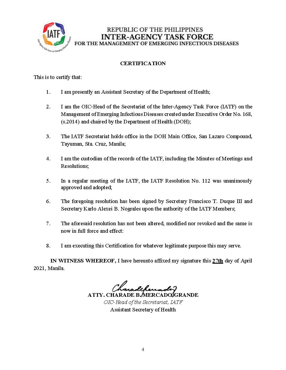 Public Advisory No. 2021 16 Page 5