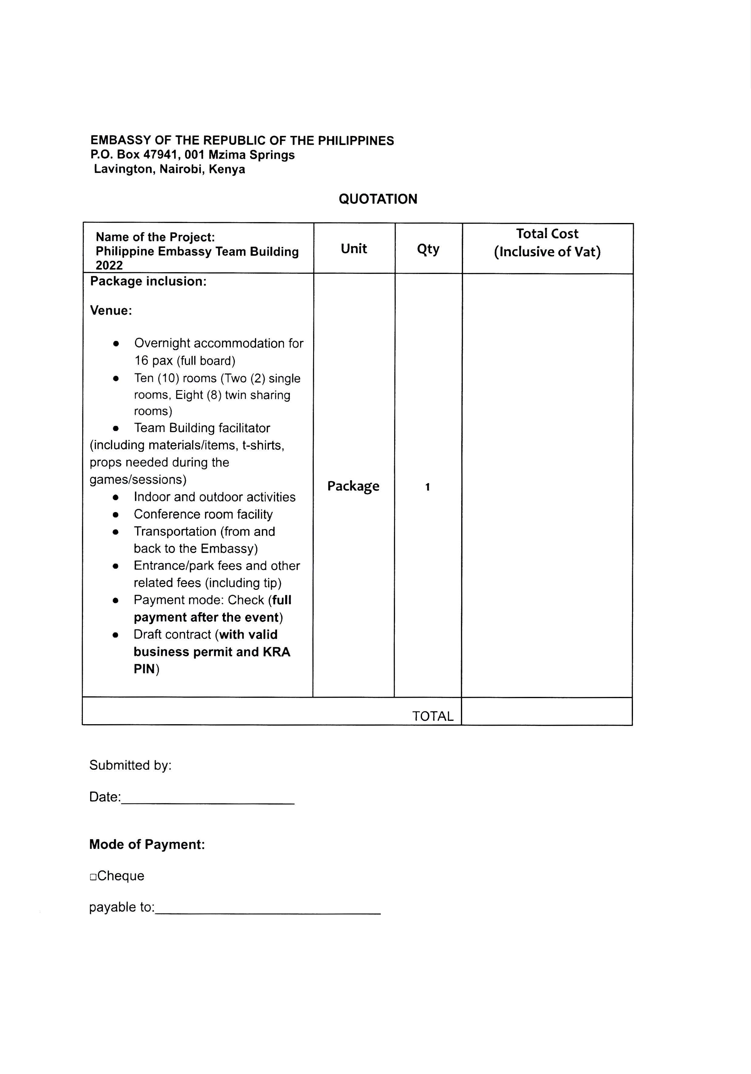 LET PHL 240 2022 BAC Request for Quotation Team Building Activity 2022 22 23 Oct 2022 Page 3