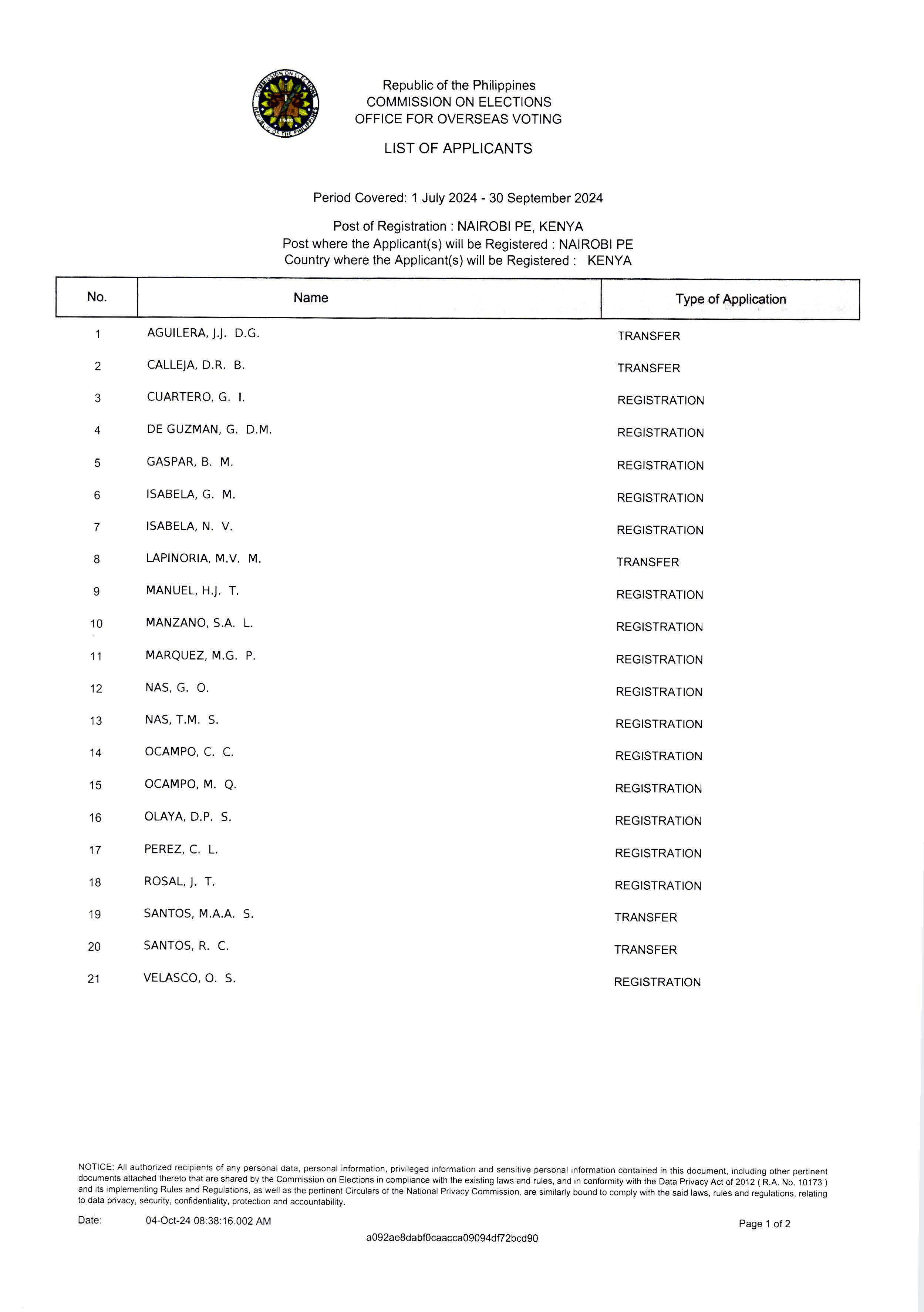 NOTICE OF RERB Hearing 21 Oct 2024 Page 2