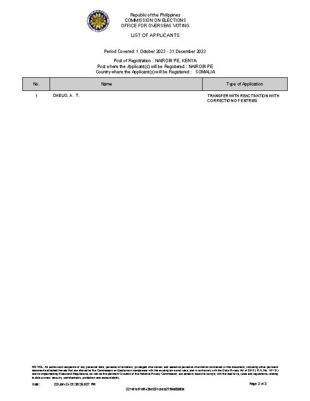 Notice of RERB Hearing 15 January 2024 Page 3